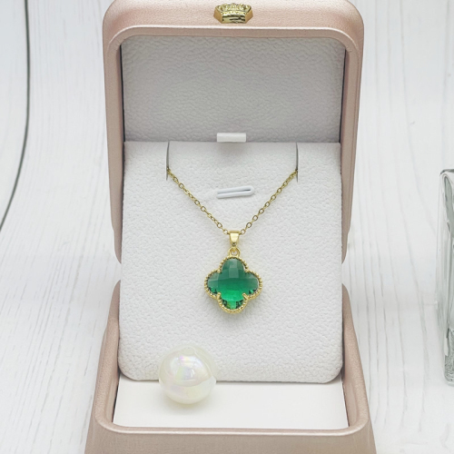 popular online celebrity same style clover necklace female creative temperament wild special-interest design exquisite fashion manufacturer direct sales