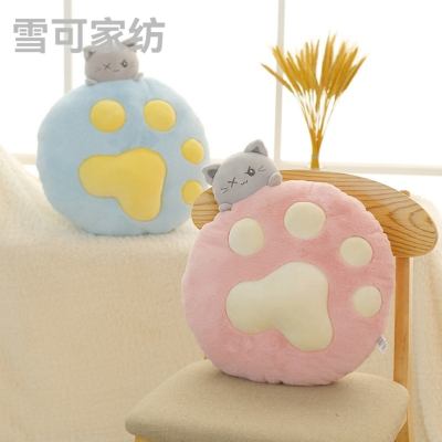 Creative Cat Pillow Cushion Doll Cat's Paw Plush Toys Soft and Adorable Home Furnishings Birthday Gift 35 * 40cm