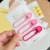 Japanese and Korean Style New Frosted Hollow Oval Gradient Fringe Hairpin Color Back Head Geometric Side Hair Accessories