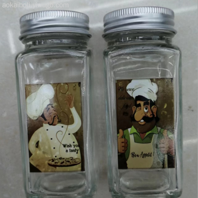 Kitchen Multi-Functional Transparent Roast Flower Spice Jar