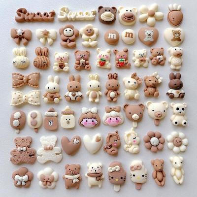 Diy Rice Coffee Color Popcorn Cream Glue Resin Accessories Handmade Homemade Mobile Phone Shell Hair Accessories Hairpin Patch Pendant