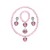Factory Direct Sales Ice and Snow Princess Elsa Girl Dress up Toy Ornament Diamond Necklace Bracelet Ring Earrings Set