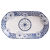 Japanese-Style Blue and White Underglaze Ceramic Plate Household Japanese Style Tableware Dinner Plate Soup Plate Large Fish Plate Square Plate Microwaveable