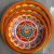AA/A-701/702/703 Large and Medium Size Small Bag Golden Edge round Fruit Plate a Variety of Patterns Flower Fruit Plate