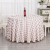 Restaurant Restaurant Large round Table Plaid Coffee Table Cloth Tablecloth Pastoral Style Household Plaid Dining Tablecloth Fabric