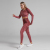 Cross-Border AliExpress Amazon Quick-Drying High-Elastic Running Sports Workout Clothes Tight Sexy Midriff-Baring Suit