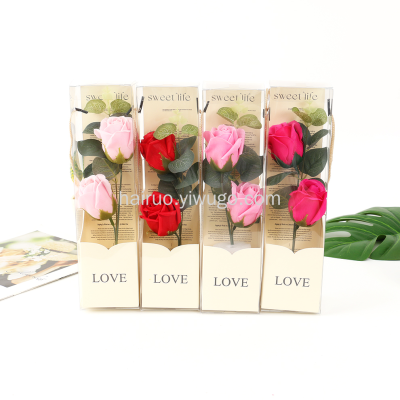 Factory Direct Wholesale Soap Flower Love New Gift Box Valentine's Day Artificial Flower Cross-Border Wholesale Mother's Day Gift