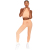 2021 Spot Solid Color Striped Yoga Suit Turtleneck Double-Shoulder Strap Bra Tight Trousers Exercise Workout Pants Women