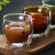 Wholesale Glass Water Cup Double Layer Glass Cup Transparent Tea Cup Milk Cup Coffee Cup Bear Cake Towel