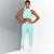 2021 Spot Solid Color Striped Yoga Suit Turtleneck Double-Shoulder Strap Bra Tight Trousers Exercise Workout Pants Women
