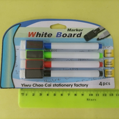 4 Suction Card with Magnet Color Small Whiteboard Marker