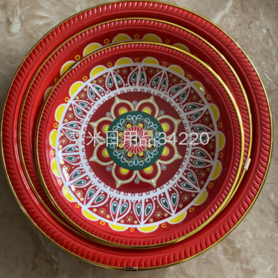 AA/A-701/702/703 Plate Simple Bohemia Plate Breakfast Household Fruit Plate Color Plate