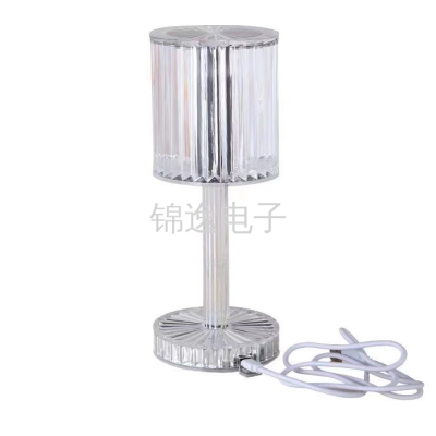 Creative Crystal Pillar Line Light Bedside Lamp Diamond Lamp Bedroom Table Lamp Dining Table Ambience Light Gift Lamp