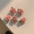 Girl Heart Pink Human Peach Barrettes Cute Bow Barrettes Camellia Hair Clip Headdress Hair Accessories Wholesale