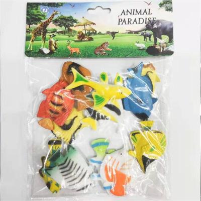 Factory Low Price Supply Plastic Simulation Fairy Fish Model Toy Set Children's Science and Education Cognition Sand Table Decoration