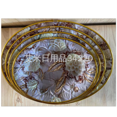 AA-8829 Party Dessert Plate Storage Tray Tea Tray Creative Dining Tray Fruit Plate Snack Plate
