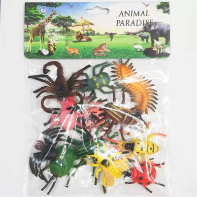 Factory Direct Sales Set Animal 12 Insect Plastic Simulation Insect Model Toy Science and Education Cognition Other Accessories