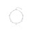 S925 Sterling Silver Double Circles Star Bracelet for Women Korean Style New INS Special-Interest Design High Sense Light Luxury and Simplicity Bracelet