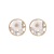 "Jardin Monet" Super French Elegant Retro Easy Matching Pearl Rhinestone Inlaid Small White Flower Ear Studs Ear Clip