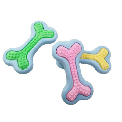 Pet Toy TPR Foam Milk Flavor Wear-Resistant Bite-Resistant Tooth Cleaning Bone Amazon Cross-Border New Arrival Dog Toy