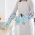 Thicken and Lengthen Flocking Wide Mouth Household Gloves Kitchen Dishwashing Cleaning Laundry Household Work Waterproof Rubber Fleece-Lined