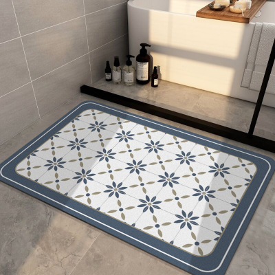 American Printing Bathroom Absorbent Non-Slip Quick-Drying Floor Mat Door Mat Diatom Ooze Floor Mat Carpet