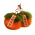 Persimmon Pendant Real Rex Rabbit Hair Good Persimmon Occurrence Car Key Ring Pendant Ins Cute Pompons Schoolbag Pendant