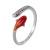 INS Niche Chinese Style Jewelry S925 Sterling Silver Koi Ring Dignified Sense of Design Women's Open Fish Ring