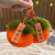 Persimmon Pendant Real Rex Rabbit Hair Good Persimmon Occurrence Car Key Ring Pendant Ins Cute Pompons Schoolbag Pendant