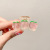 Cute Acrylic Peach Grip Ins Rose Shark Clip Summer Metal Butterfly Hair Claw Back Head Hairpin