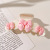 Cute Acrylic Peach Grip Ins Rose Shark Clip Summer Metal Butterfly Hair Claw Back Head Hairpin