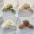 Real Rex Rabbit Plush Barrettes High Sense Back Head Updo Hair Claw Large Autumn and Winter Cute Furry Shark Clip Hair Accessories