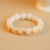 Charcoal Cat's Paw Cat Bodhi Root Bracelet Female Natural White Jade Bodhi Seed Pliable Temperament Crafts Handheld Bodhi Bracelet