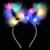 Halloween Lengthened Gold Silk Feather Headwear Luminous Plush Rabbit Ears Hair Hoop Night Market Children's Toys Stall Supply