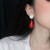 "Thousands of Songs" Vintage Earrings Women's Elegant High-Grade Hong Kong Style Earrings Opal Ear Clip Women without Pierced Ears