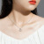 S925 Sterling Silver Lucky Garland Necklace for Women Korean Style Ins Style Light Luxury Minority Design High-Grade Clavicle Chain Silver Jewelry