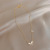 Diamond Opal Butterfly Necklace for Women 2021 New Trendy Light Luxury Minority Clavicle Chain Temperamental Cold Style Accessories