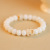 Charcoal Cat's Paw Cat Bodhi Root Bracelet Female Natural White Jade Bodhi Seed Pliable Temperament Crafts Handheld Bodhi Bracelet