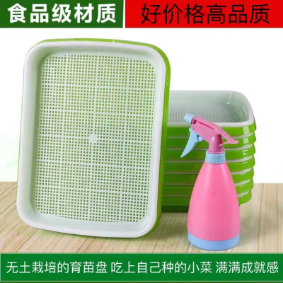 Sprout Dish Sprout Dish Seedling Tray Planting Pot Sprout Pot Soilless Cultivation Hydroponic Bobbin Paper Top Vegetable Seedling Tray