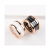 Factory Popular New Black and White Ceramic Titanium Steel Ring Simple Style Luxurious and Personalized Temperament All-Match Accessories