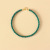 Natural Green Malachite Rough Stone Bracelet Women's Thin Single Ring Small Crystal Bracelet Cute Refreshing Bracelet Wholesale