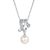 Xdy925 Sterling Silver Clavicle Chain Women's Cross Source 8mm Flawless Freshwater Pearl Moissanite Necklace