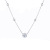 Junli Silver Star Point S925 Silver Necklace Women's Niche Design Simple Low-Key XINGX round Cake Clavicle Chain Pendant