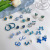 Summer Cold Style Blue All-Match Earrings for Women 2021 New Trendy Temperament Small Ear Studs Niche High-Grade Earrings