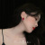 Aniston Retro Hong Kong Style Court High-Grade Artistic Elegant Ruby Pearl Ear Studs Ear Clip