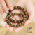 Green Sandalwood Beads Bracelet Girls Simple Beads Wooden Incense Bracelet Couple Sandalwood Bracelet Men Ethnic Style Hand Accessories