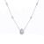 Junli Silver Star Point S925 Silver Necklace Women's Niche Design Simple Low-Key XINGX round Cake Clavicle Chain Pendant