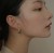 Hetian Jade Earrings for Women Ins Style Mild Luxury Retro Eardrops Freshwater Pearl Earrings Mosquito Coil Ear Clip for Women without Pierced Ears