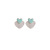 Summer Cold Style Blue All-Match Earrings for Women 2021 New Trendy Temperament Small Ear Studs Niche High-Grade Earrings