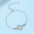 S925 Sterling Silver Whale Glass Bracelet Female Korean Ins Niche Design 2022 New Simple Bracelet